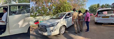 அமைச்சரின் வாகனத்தில் பறக்கும் படை சோதனை