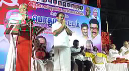 அரசியலில் விஜய் நீா்க்குமிழியாக மட்டுமே இருப்பாா்: சிபிஎம் மாநிலச் செயலாளா் பெ.சண்முகம்