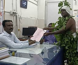 மலைவாசிபோல வந்து மனுத் தாக்கல் செய்த சுயேச்சை