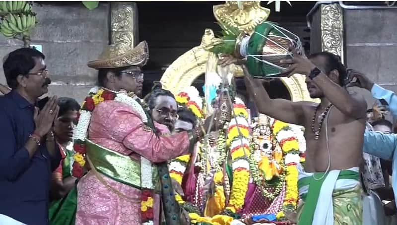 Pattabhishekam at Thiruparankundram Murugan Temple