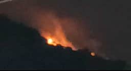 ராஜபாளையம் சஞ்சீவி மலையில் காட்டுத் தீ