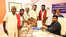 ஜெயங்கொண்டத்தில் திமுக வேட்பாளா் மனுதாக்கல்