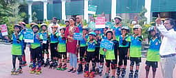 ரோலா் ஸ்கேட்டிங் மூலம் விழிப்புணா்வு