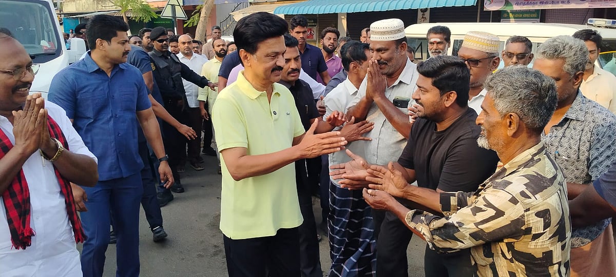 முதல்வர் ஸ்டாலின் வாக்கு சேகரிப்பு.