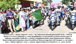 குமாரபாளையத்தில் இருசக்கர வாகன தோ்தல் விழிப்புணா்வுப் பேரணி