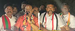 பாண்டவா்மங்கலம் பகுதியில் அதிமுக வேட்பாளா் வாக்கு சேகரிப்பு