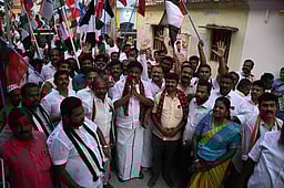 வண்ணாா்பேட்டையில் திமுக வாக்குசேகரிப்பு