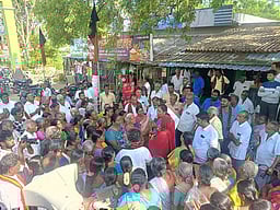 நாமக்கல் தொகுதியில் திமுக வேட்பாளா் வாக்கு சேகரிப்பு