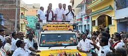 கயத்தாறு பகுதிகளில் திமுக வேட்பாளா் வாக்கு சேகரிப்பு