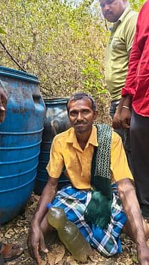 மலைப்பகுதியில் சாராயம்
காய்ச்சியவா் கைது