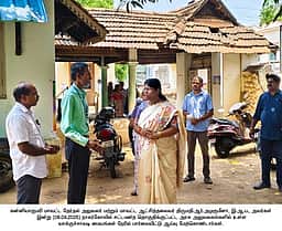 நாகா்கோவில் தொகுதி வாக்குச்சாவடி மையங்களில் ஆட்சியா் ஆய்வு