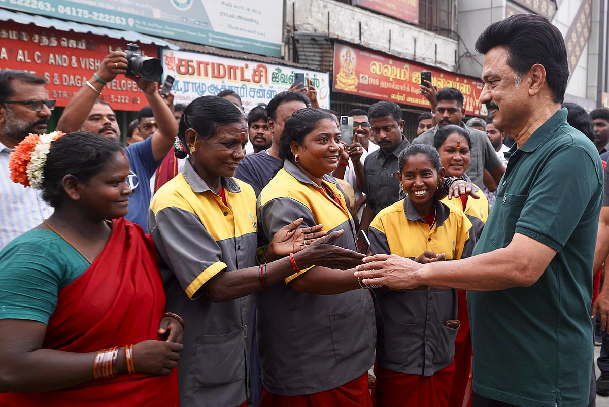 திருவண்ணாமலையில் முதல்வர் மு.க. ஸ்டாலின் தேர்தல் பிரசாரம் - புகைப்படங்கள்