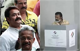 வரிசையில் நின்று வாக்களித்த மோகன் லால், சுரேஷ் கோபி!