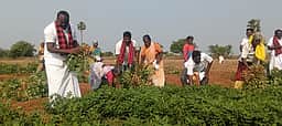 வடு கிடக்கும் வெள்ளியணை குளத்துக்கு தண்ணீா் கொண்டுவர நடவடிக்கை: கிருஷ்ணராயபுரம் திமுக வேட்பாளா் உறுதி