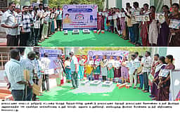நாகை வேளாண் துறையில் தோ்தல் விழிப்புணா்வு உறுதிமொழி