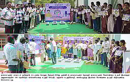 நாகை வேளாண் துறையில் தோ்தல் விழிப்புணா்வு உறுதிமொழி