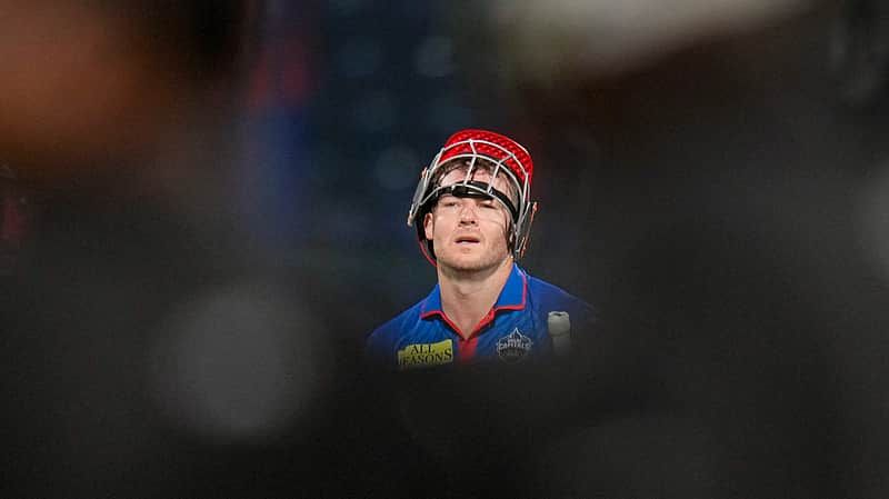 New Delhi: Delhi Capitals' David Miller reacts after losing the match during an Indian Premier League (IPL) 2026 T20 cricket match between Delhi Capitals and Gujarat Titans, at Arun Jaitley Stadium, in New Delhi, Wednesday, April 8, 2026. (PTI Photo/Salman Ali)