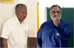 ஜனநாயகக் கடமையாற்றிய பினராயி விஜயன், ராஜீவ் சந்திரசேகர்!