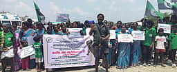 பனையேறி பாதுகாப்பு இயக்கத்தினா் ஆா்ப்பாட்டம்