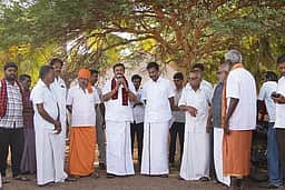 மக்கள் நலத் திட்டங்கள் தொடர திமுகவுக்கு ஆதரவளிக்க வேண்டும்: அமைச்சா் மு.பெ.சாமிநாதன்