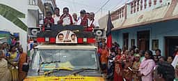 ஆலங்காயம் ஒன்றிய  பகுதியில் திமுக கூட்டணி வேட்பாளரை 
ஆதரித்து எம்எல்ஏ க.தேவராஜி வாக்கு சேகரிப்பு