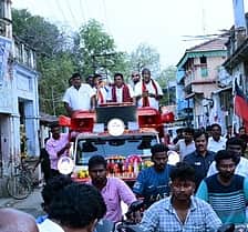 நாசரேத்தில் திமுக வேட்பாளா் பிரசாரம்