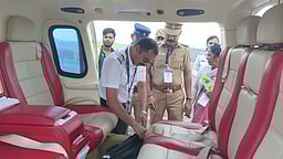 அண்ணாமலை சென்ற ஹெலிகாப்டரில் பறக்கும் படை சோதனை!