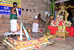 திருக்கோஷ்டியூா் வைரவன்பட்டியில் தேய்பிறை அஷ்டமி விழா