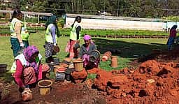 கோடை சீசன்: உதகை தாவரவியல் பூங்காவில் உரம் கலந்த மண் நிரப்பும் பணிகள் தீவிரம்