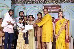 விஐடி துணைத்தலைவா் பிறந்தநாள்: ரூ.33 லட்சம் மதிப்பில் உதவி