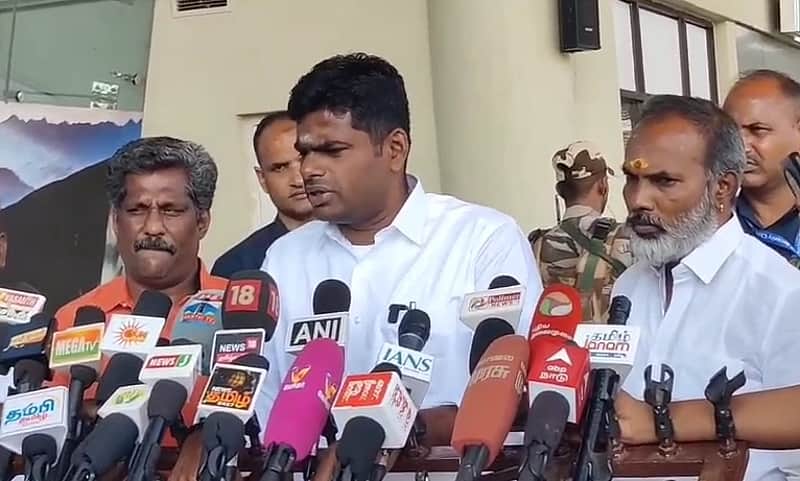 Ministers PTR, Murthy are lying on the Metro issue: Annamalai