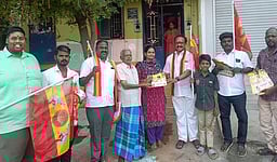 திருச்சி கிழக்கு தொகுதியில் தவெக வாக்குசேகரிப்பு