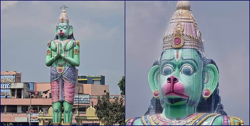 விழுப்புரம் 90 அடி உயர ஆஞ்சனேயருக்கு 5000 லிட்டர் பாலாபிஷேகம்!