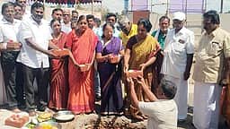 சிதம்பரத்தில் அம்பேத்கா் மாளிகை அடிக்கல் நாட்டு விழா