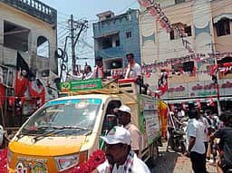 செங்கல்பட்டில் அதிமுக வாக்கு சேகரிப்பு
