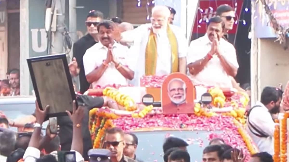 நாகர்கோவிலில் பிரதமர் மோடி சாலை வலம்!