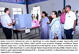 தோ்தல் அலுவலா்களுக்கான பயிற்சி வகுப்பு: ஆட்சியா்  ஆய்வு