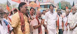 திமுக வேட்பாளரை ஆதரித்து ஆரணி எம்.பி. பிரசாரம்