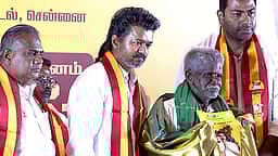 200 யூனிட் இலவச மின்சாரம், மீனவா்களுக்கு வீடு, அனைத்துக் குடும்பங்களுக்கும் மருத்துவக் காப்பீடு: தவெக தோ்தல் அறிக்கை வெளியீடு