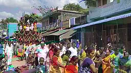 பாகம்பிரியாள் கோயிலில் புதிய தோ் வெள்ளோட்டம்