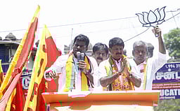 ராமநாதபுரம், கமுதி தொகுதிகளில் கே.அண்ணாமலை வாக்கு சேகரிப்பு!