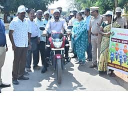 தென்காசியில் விழிப்புணா்வு பைக் பேரணி