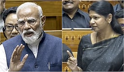 காளியும் கருப்புதான்!! எம்பிக்களின் கருப்பு உடையை விமர்சித்த மோடிக்கு கனிமொழி பதில்!