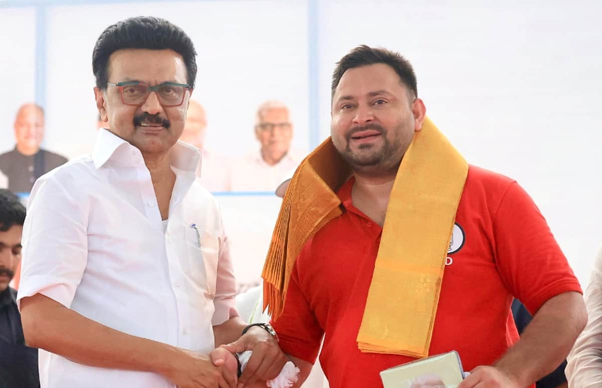 தேஜஸ்வி யாதவை வரவேற்று முதல்வர் மு.க.ஸ்டாலின் பதிவு