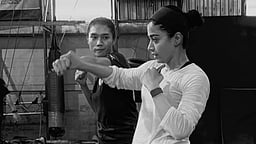 வெளிநாட்டில் தீவிர சண்டைப் பயிற்சியில் ரஷ்மிகா..! ஒரு நாளைக்கு 8 மணி நேர உழைப்பு!