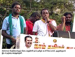 லஞ்சம் பெறாமல் மக்கள் பணியாற்றுவேன்: நாதக வேட்பாளா் அருண்குமாா்