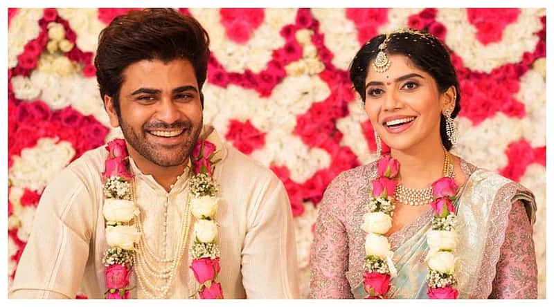 sharwanand with his wife