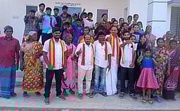 மோகனூா் மேற்கு ஒன்றியத்தில்
தவெக வேட்பாளா் வாக்கு சேகரிப்பு