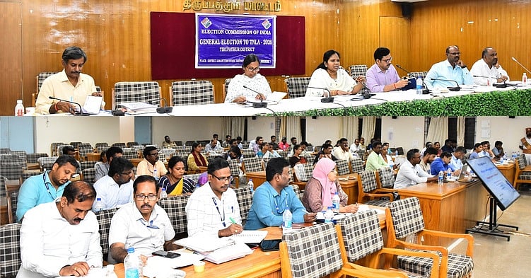 வாக்குப்பதிவுக்கு முன் கடைபிடிக்க வேண்டிய முன்னேற்பாடுகள்: ஆட்சியா் ஆய்வு