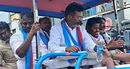 திமுகவை தோற்கடிக்கவே நடிகா் விஜய்யை பாஜக களமிறக்கியுள்ளது! - தொல். திருமாவளவன் பிரசாரம்